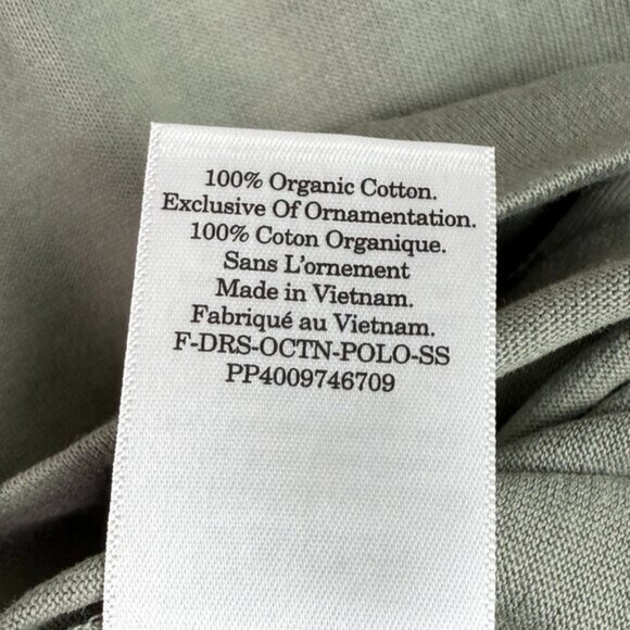 Everlane The Organic Cotton Short Sleeve Polo Mini Dress Sage Green White S - Picture 6 of 6
